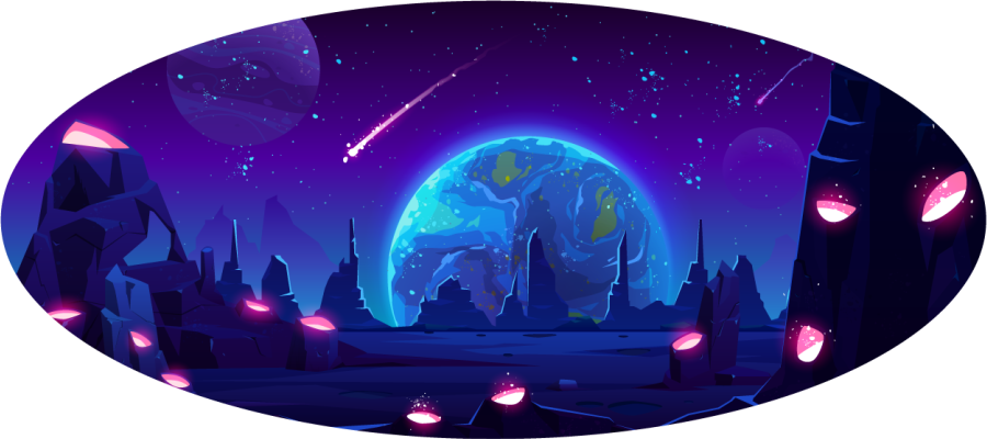 Galactic Adventure star rug - TenStickers