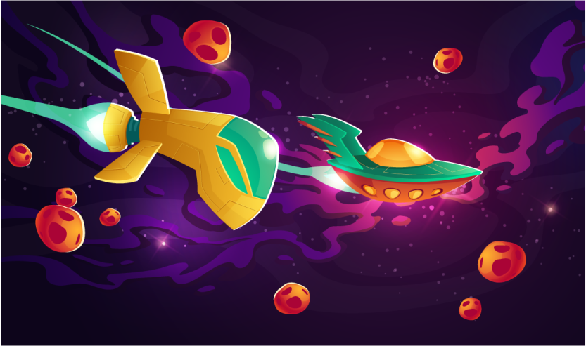 Cosmic Journey Concept kids rug - TenStickers