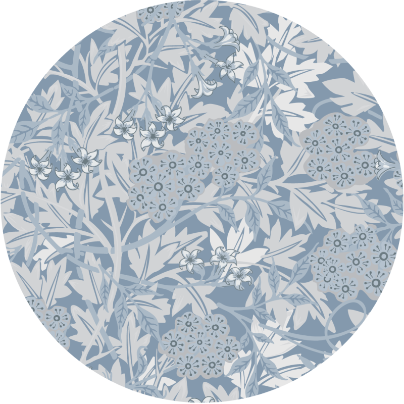 Blossom composition floral rug - TenStickers