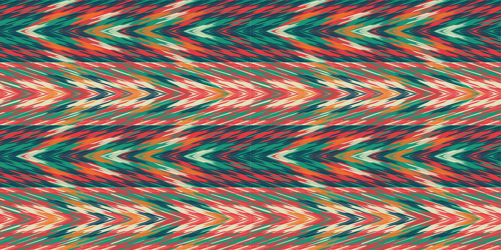 Dynamic colour waves stripes rug - TenStickers