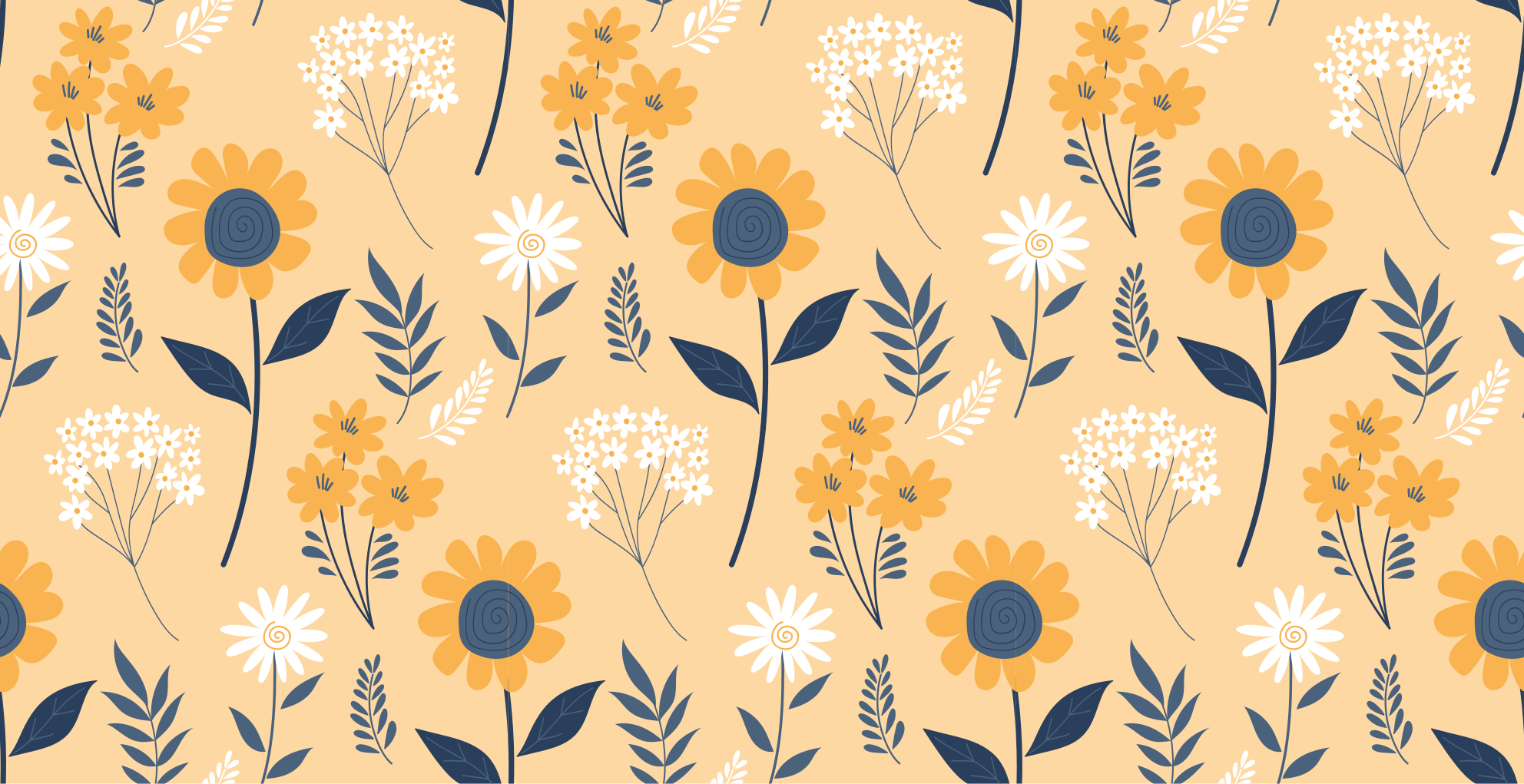 Floral rug joyful botanical design - TenStickers