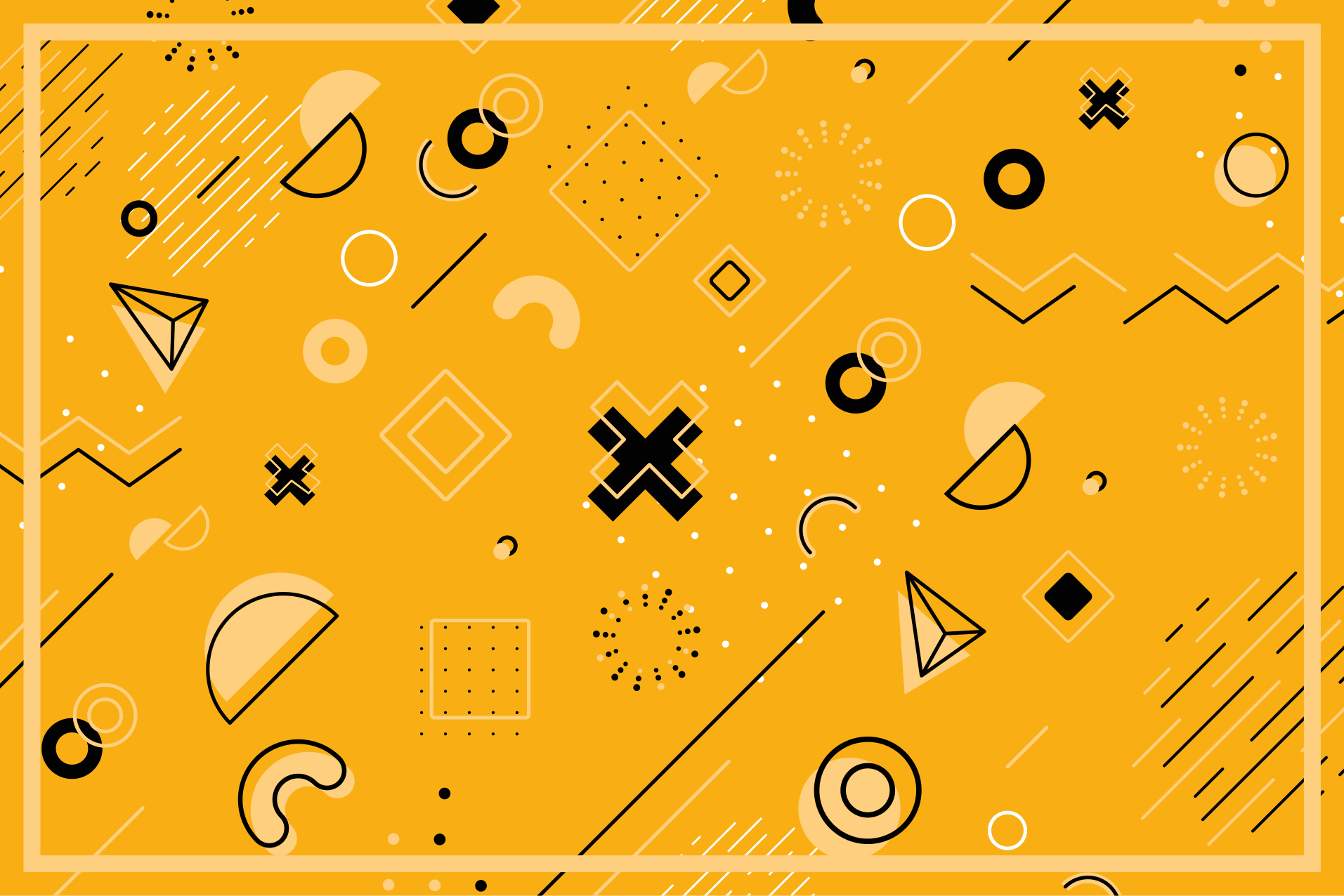 Abstract shapes pattern geometric rug - TenStickers