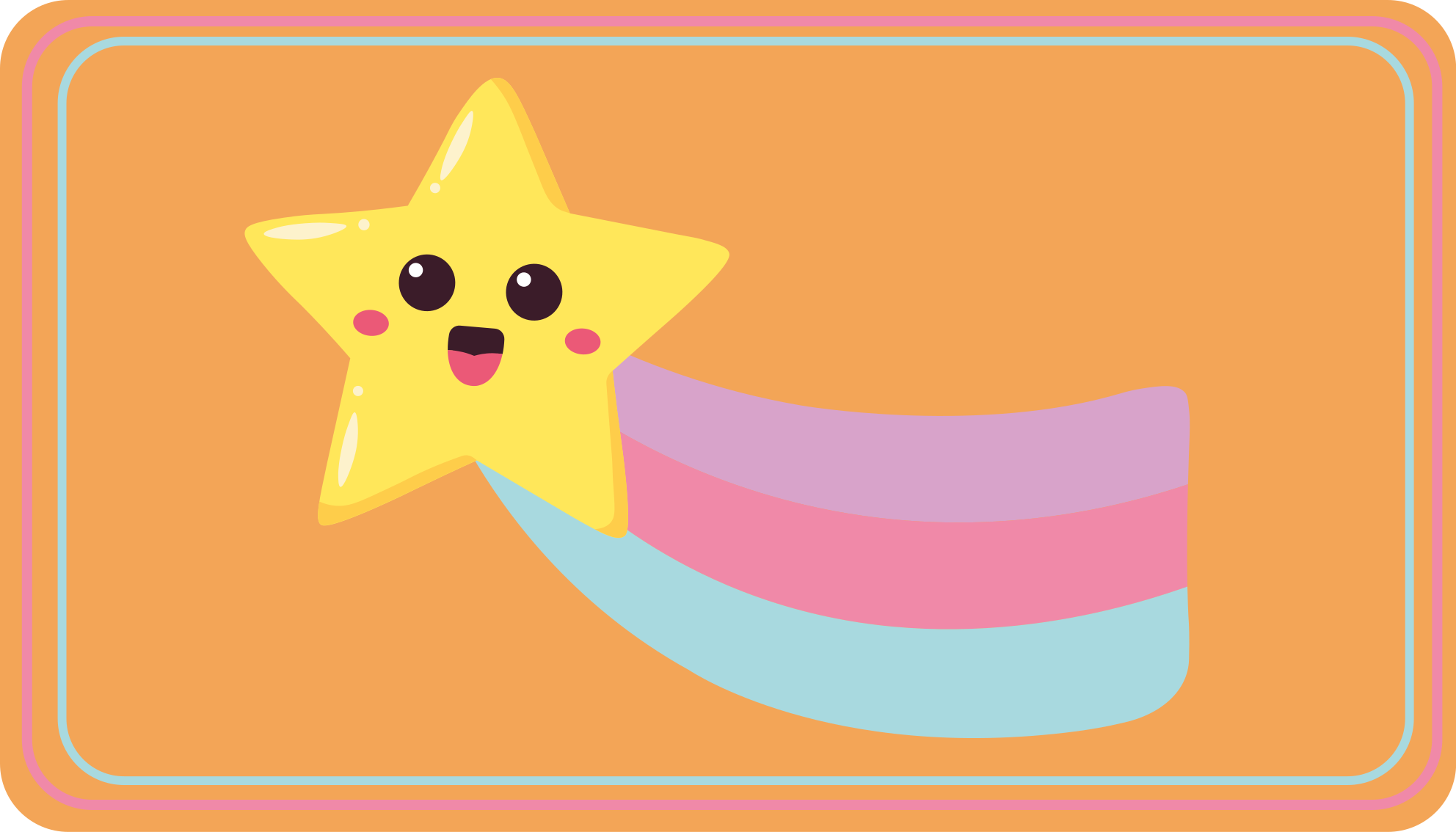 Smiling Star Rainbow kids carpet - TenStickers