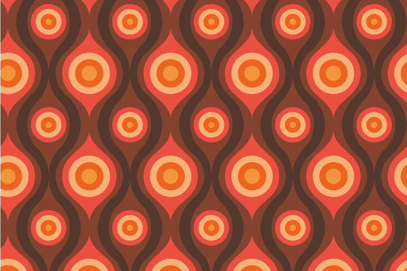 Vintage Circle Motif mosaic rug - TenStickers