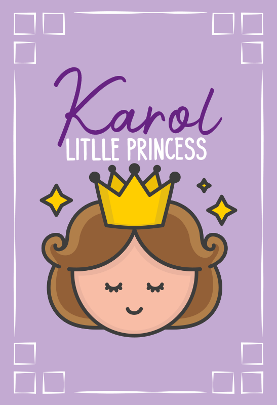 Little Princess Theme custom floor mat - TenStickers