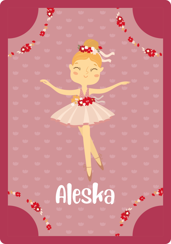 Ballerina Piece custom floor mat - TenStickers