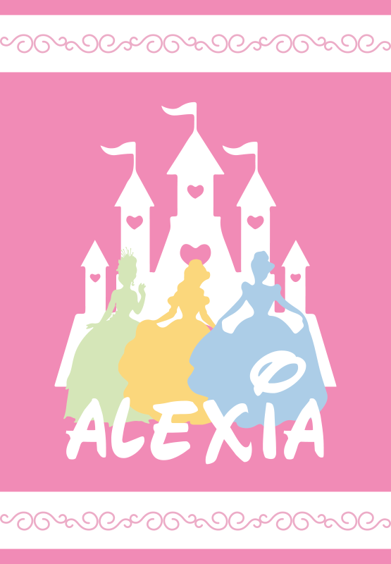 Fairy Tale Castle custom floor mat - TenStickers