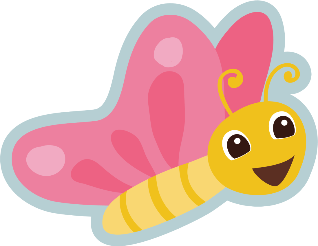Colorful Butterfly Character kids carpet - TenStickers