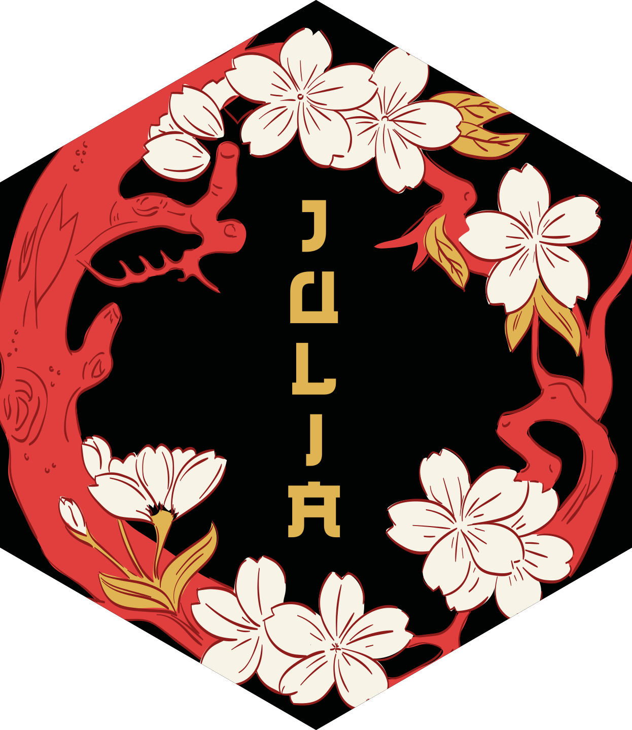 Personalized Floral Harmony custom floor mat - TenStickers