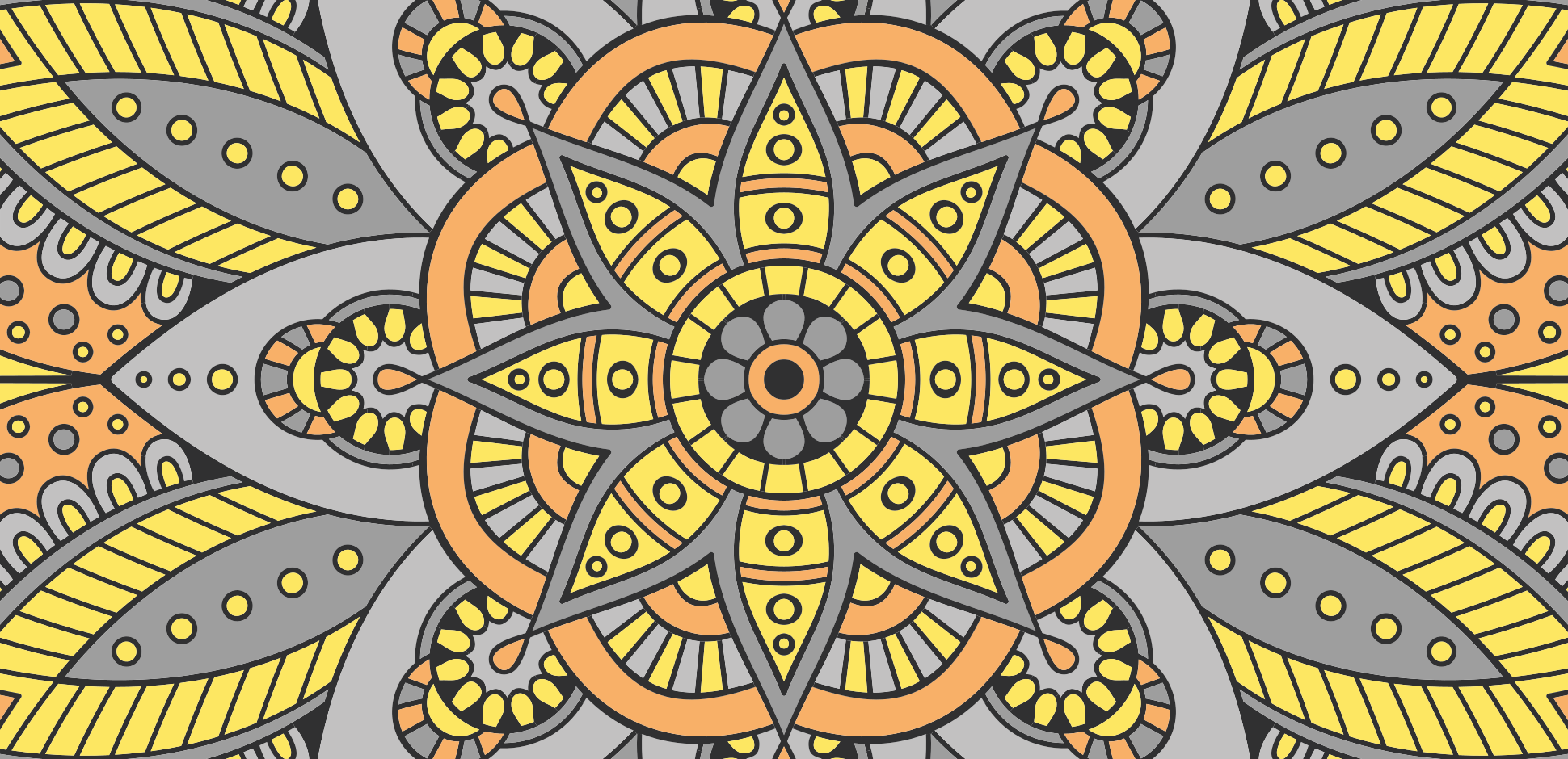 Mandala rug with elegant mandala design - TenStickers