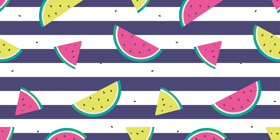 Colorful Watermelon Pattern kitchen vinyl mat - TenStickers