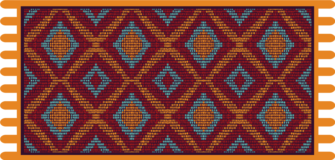 Vibrant Geometric Pattern ethnic rug - TenStickers