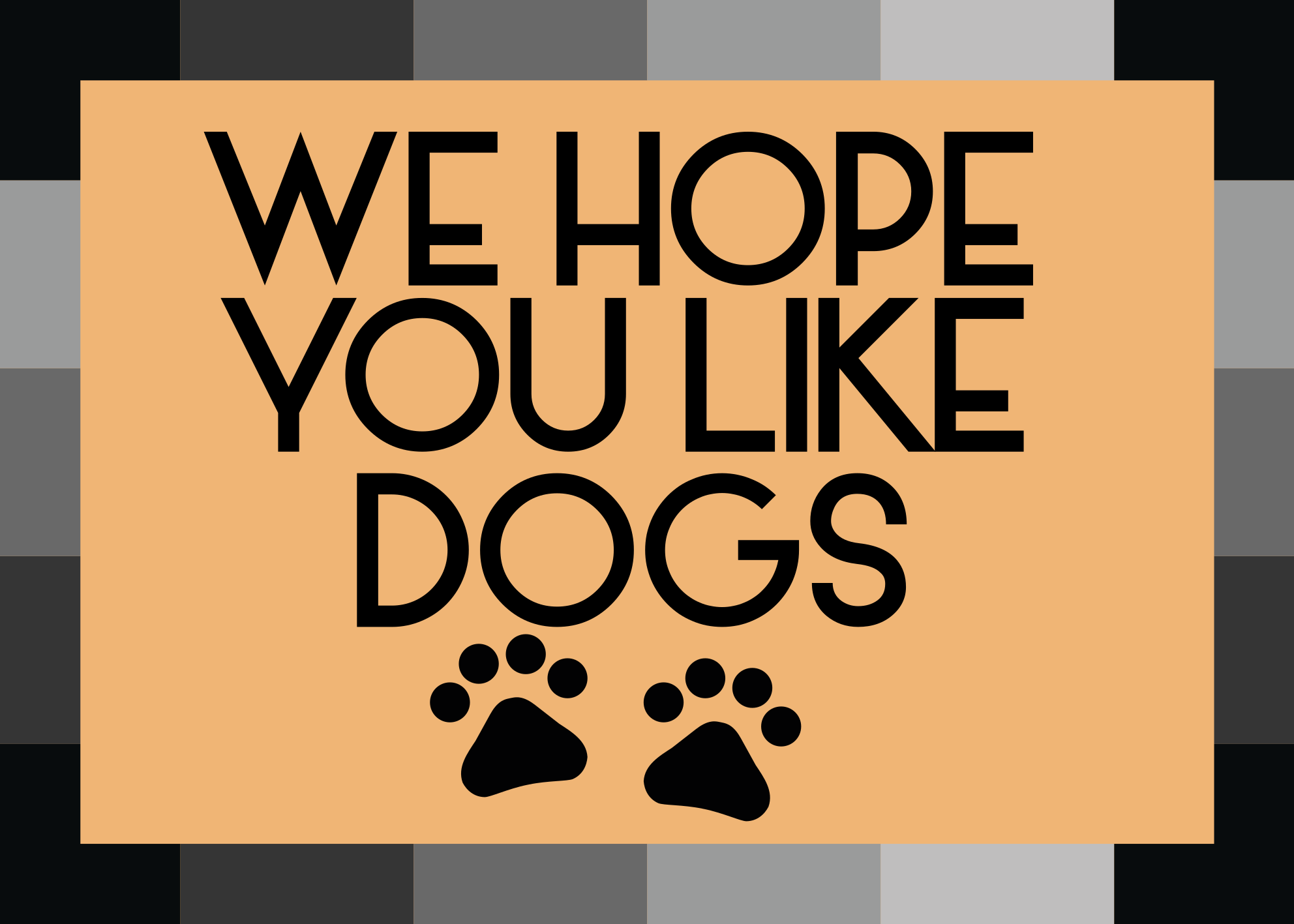 We hope you like dogs entrance hall rug - TenStickers