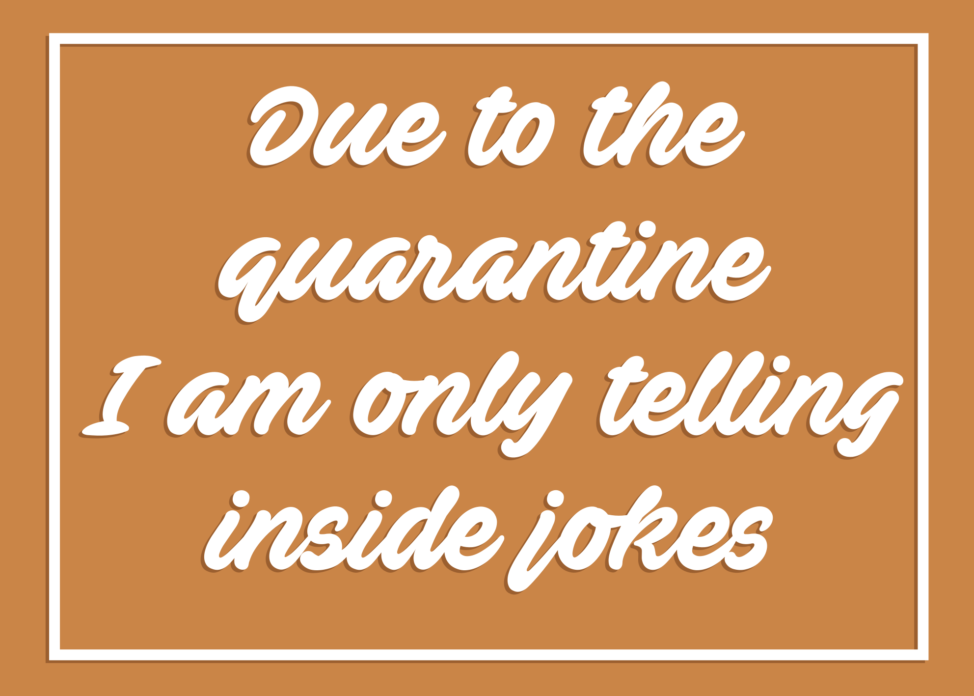 Humorous quarantine message quote rug - TenStickers
