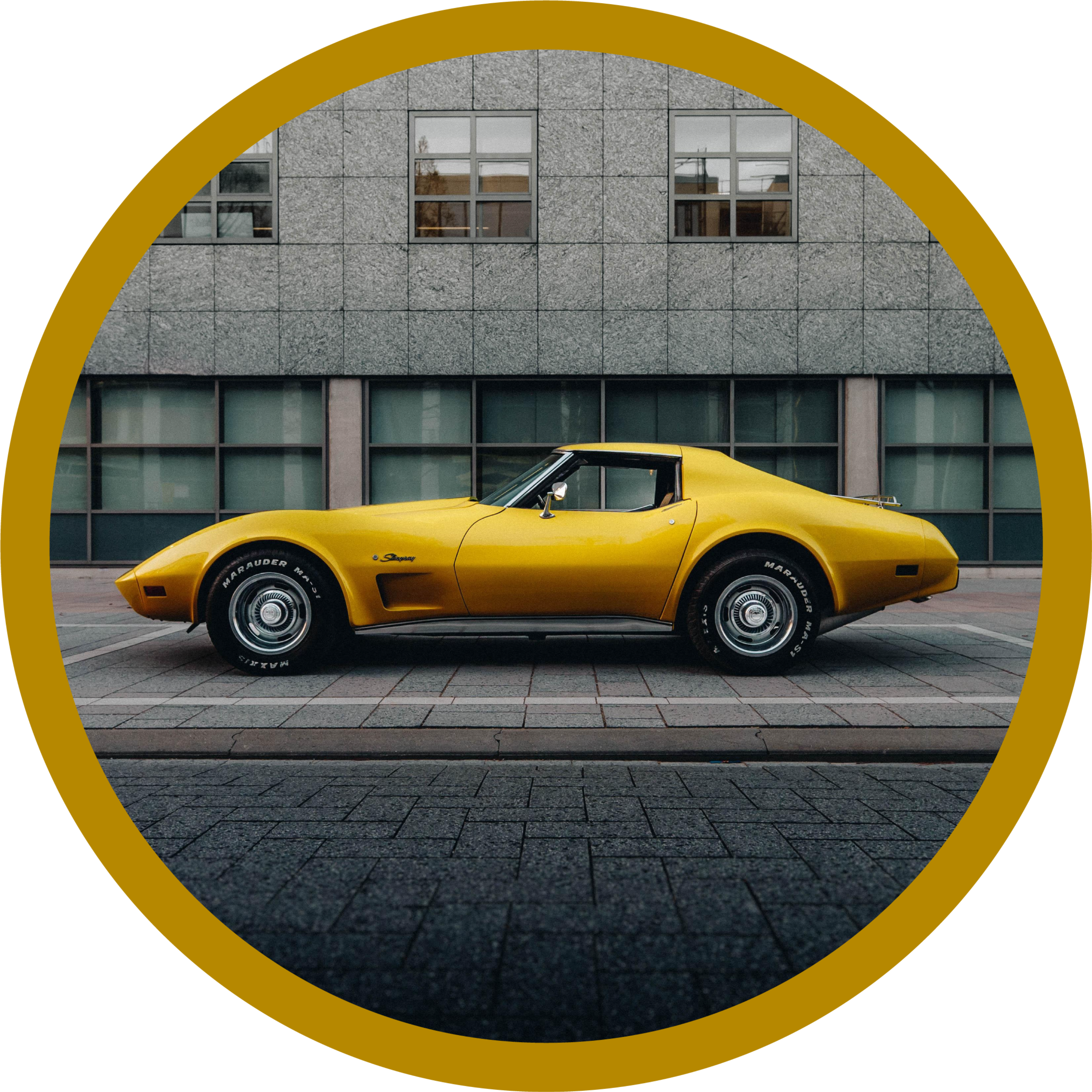 Classic yellow car teenage bedroom rug - TenStickers