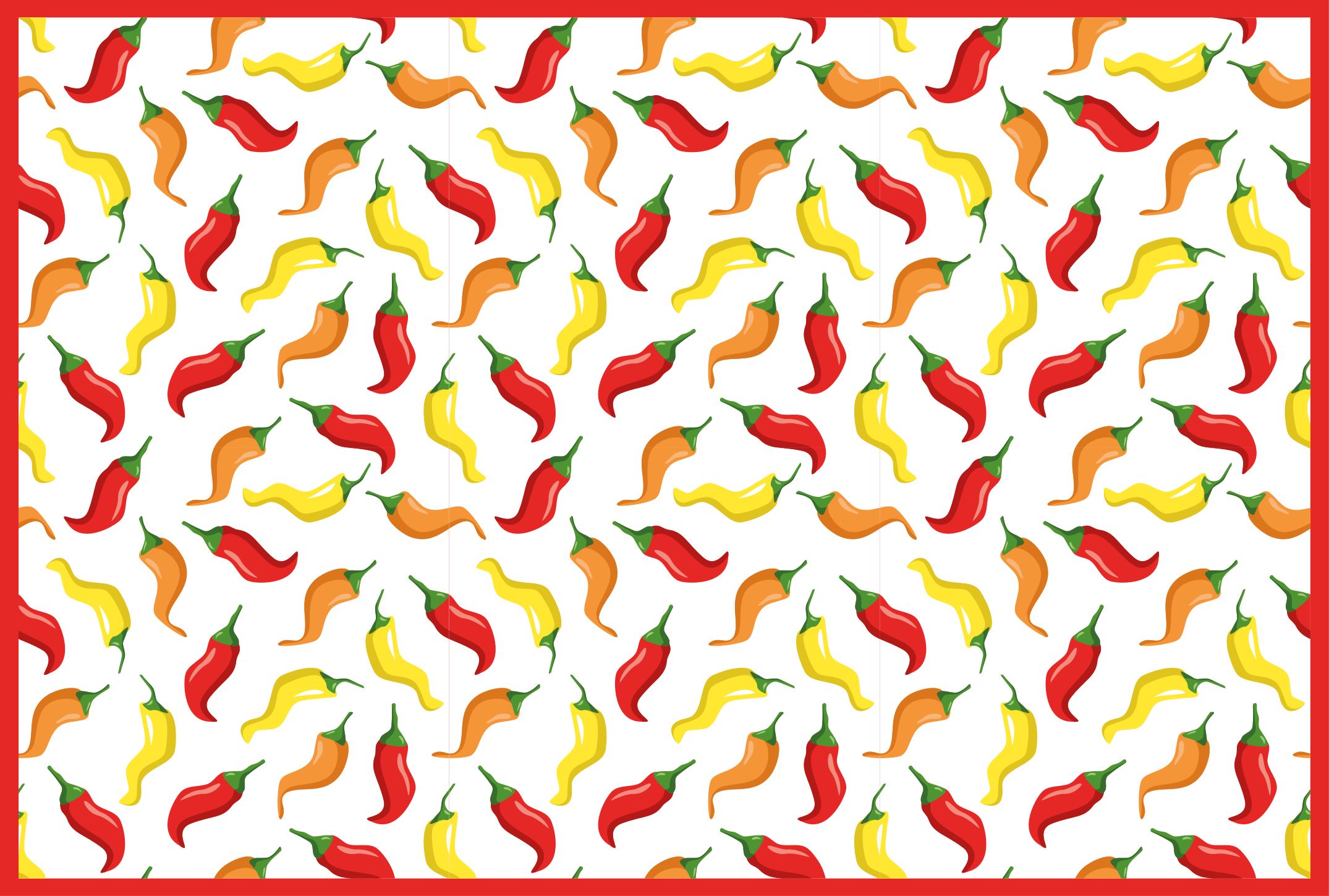 Chili Pepper Concept kids rug - TenStickers
