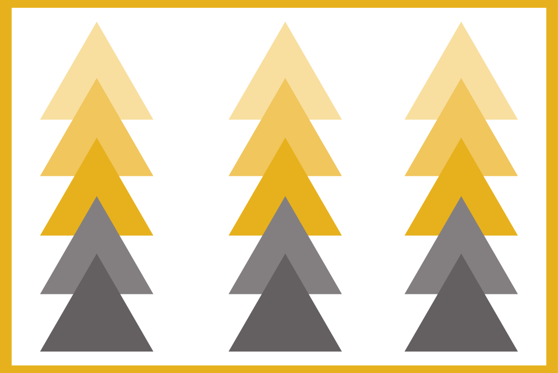 Triangular color cascade geometric rug - TenStickers