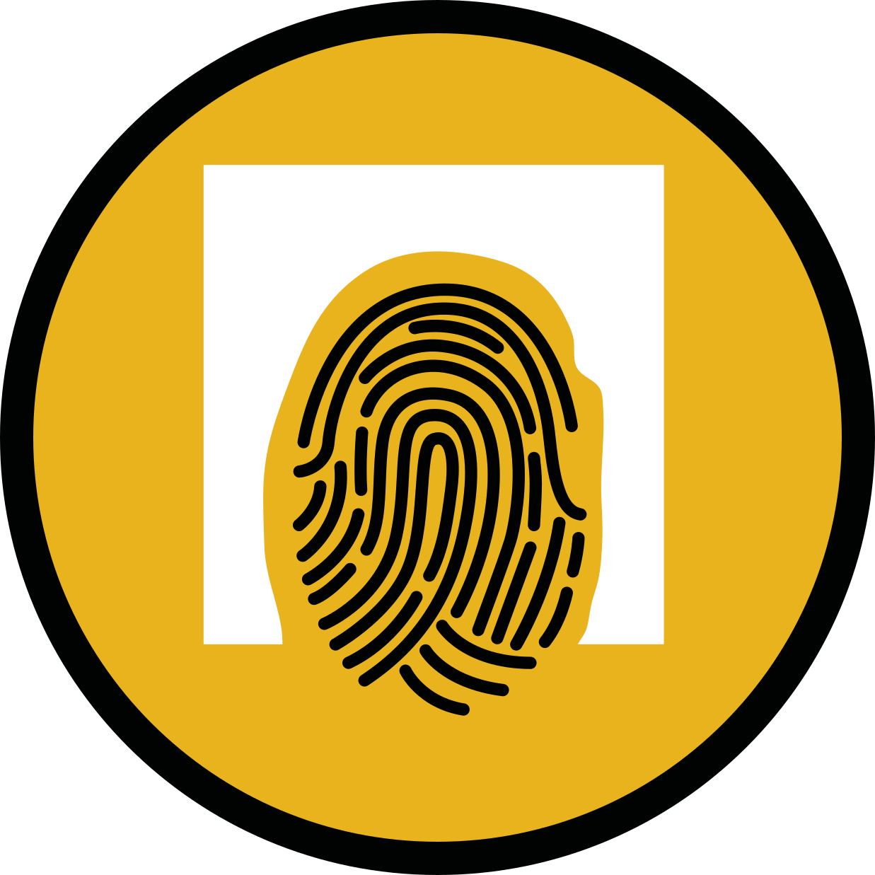 Fingerprint Pattern mosaic rug - TenStickers