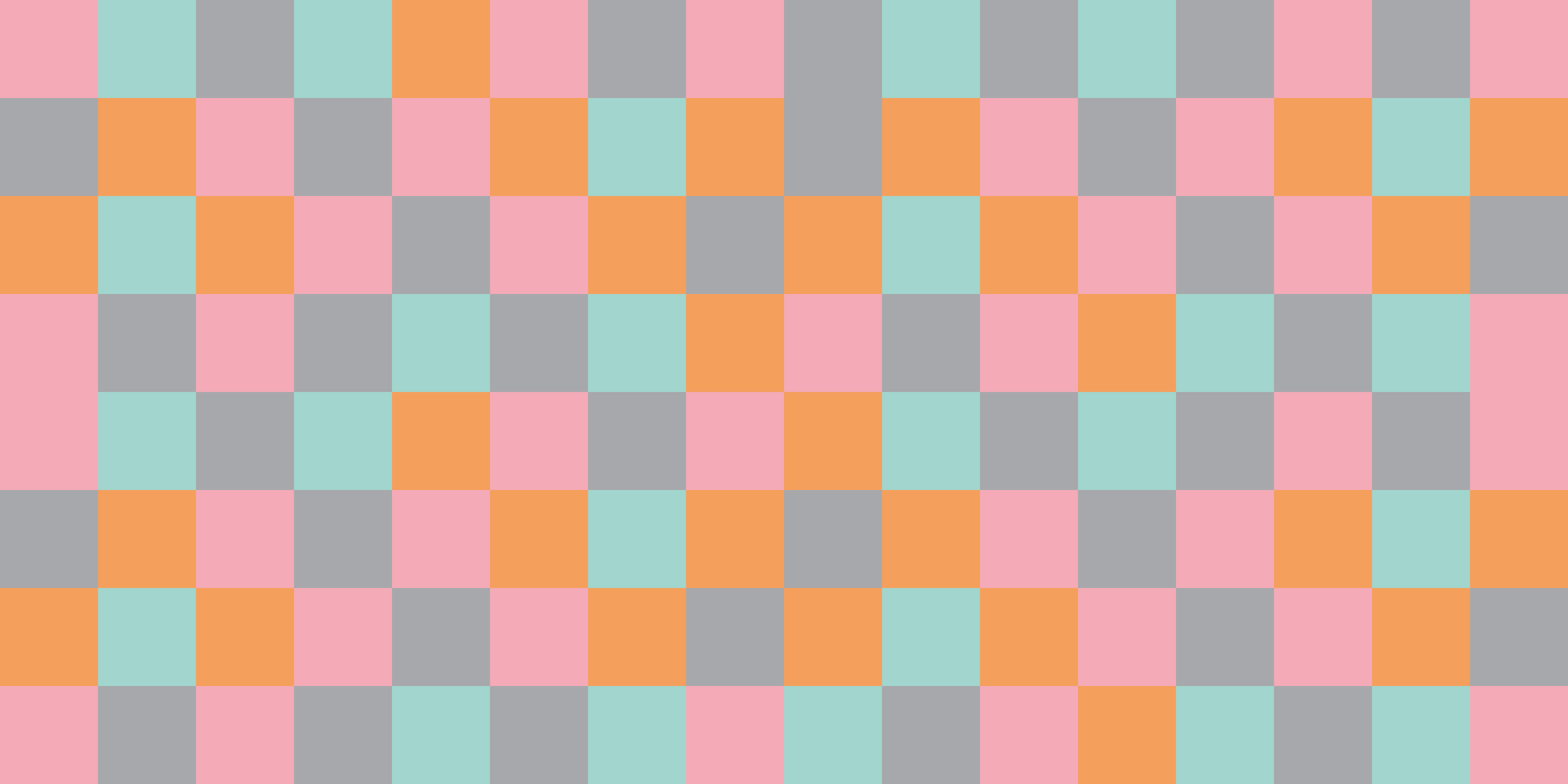 Colorful checkerboard geometric rug - TenStickers