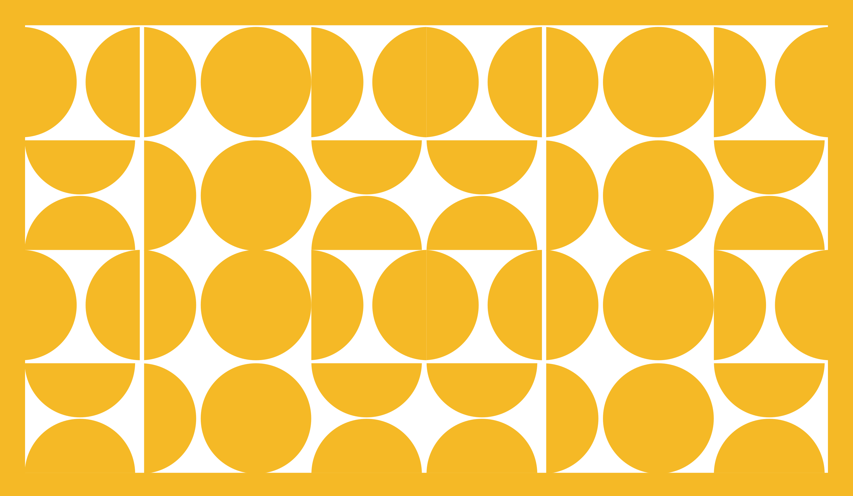 Yellow Circle Pattern geometric rug - TenStickers