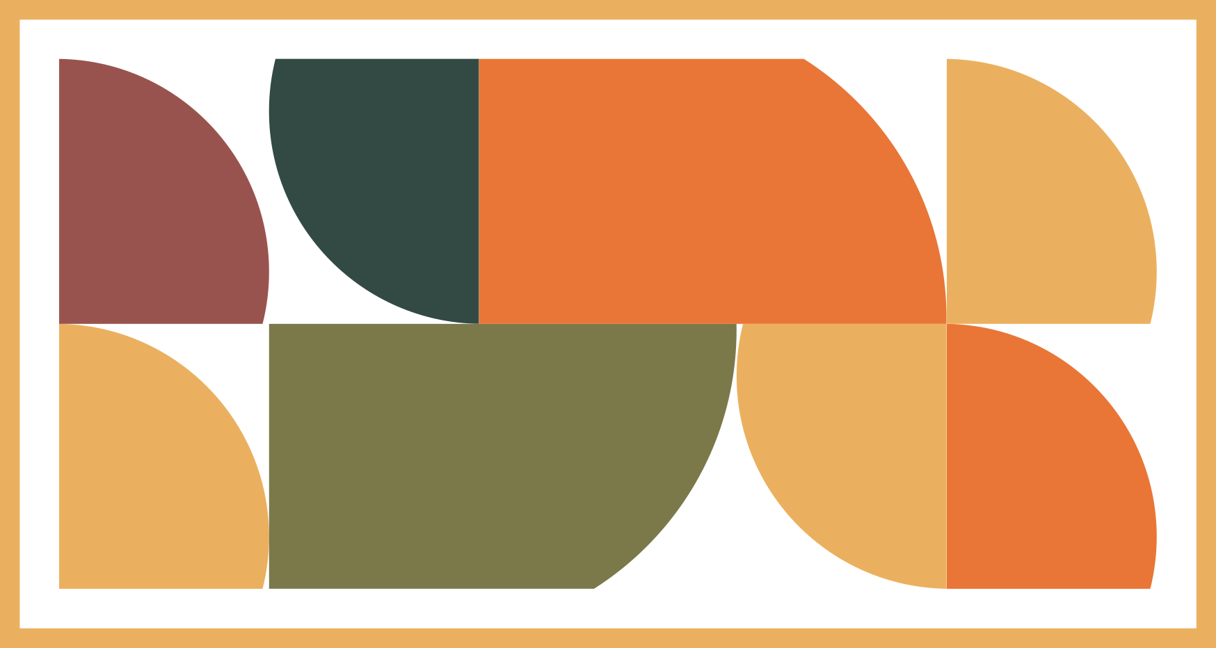 Vibrant Geometric Figures modern rug - TenStickers