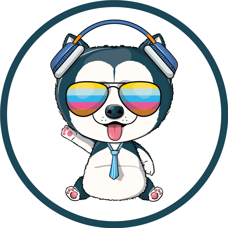 Cool Doggy Character kids carpet - TenStickers