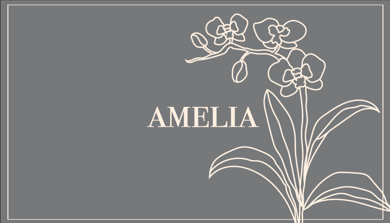 Elegant Floral Personalized custom floor mat - TenStickers