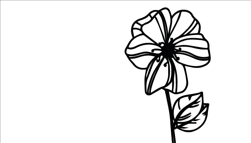 Elegant black and white design floral rug - TenStickers