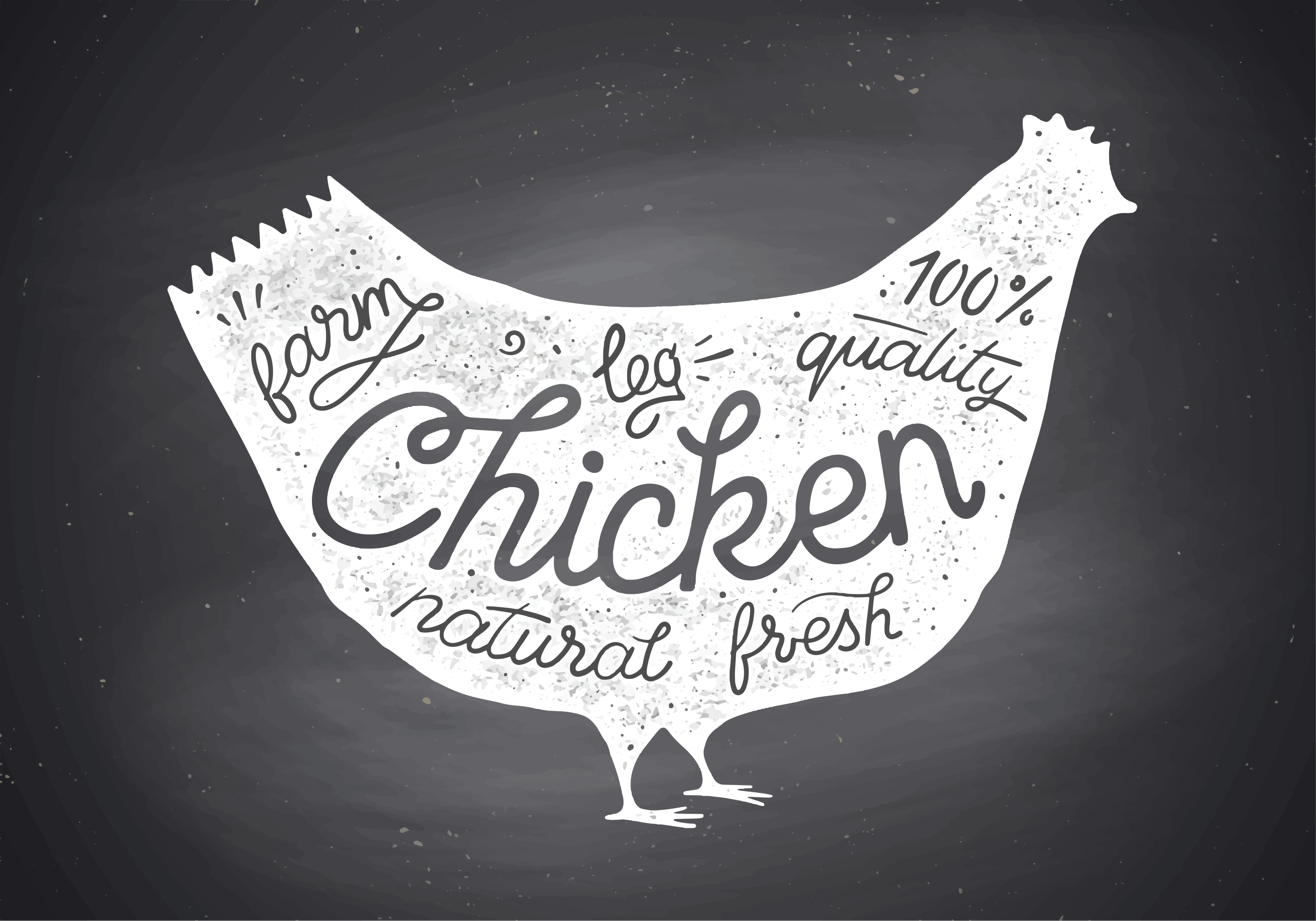 Farm fresh chicken kitchen mat - TenStickers
