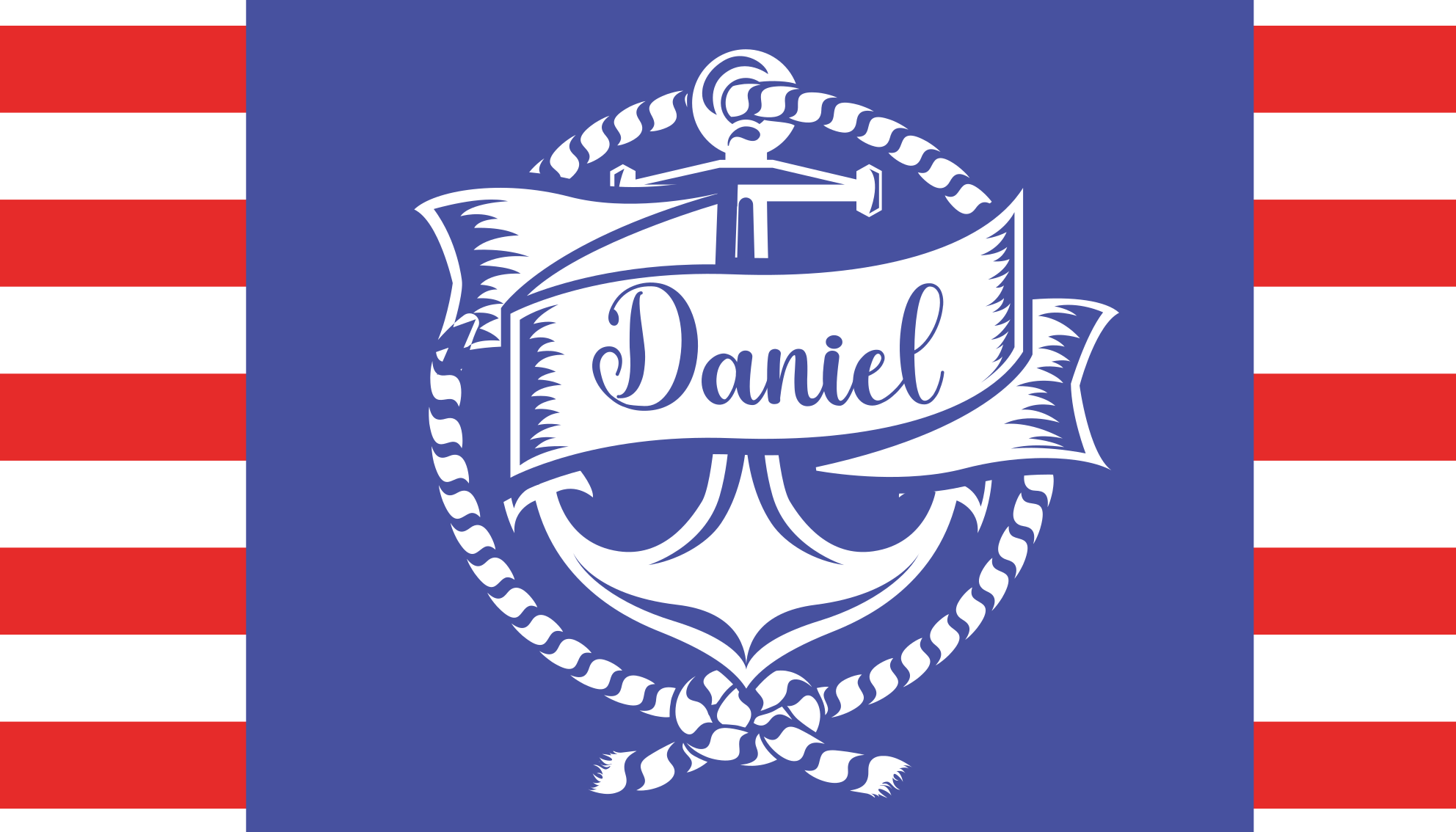 Nautical anchor design custom floor mat - TenStickers