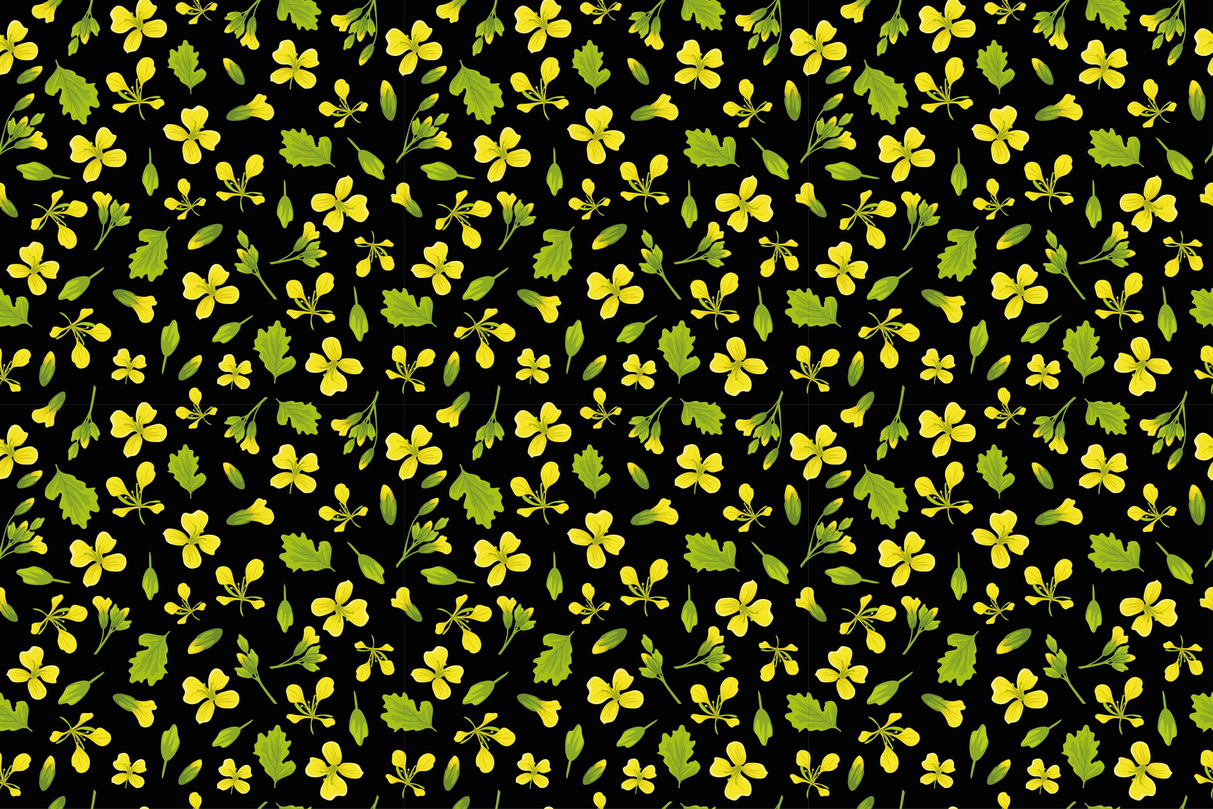 Vibrant Floral Pattern nature rug - TenStickers