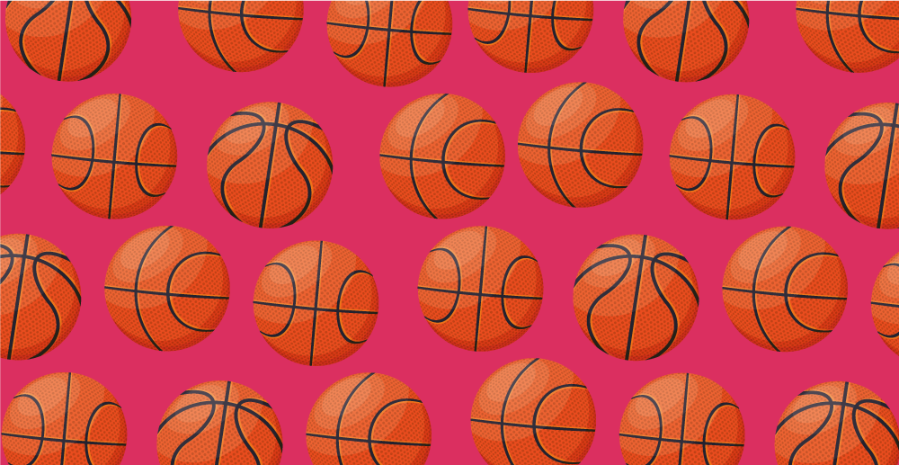 Basketball Motif kids rug - TenStickers