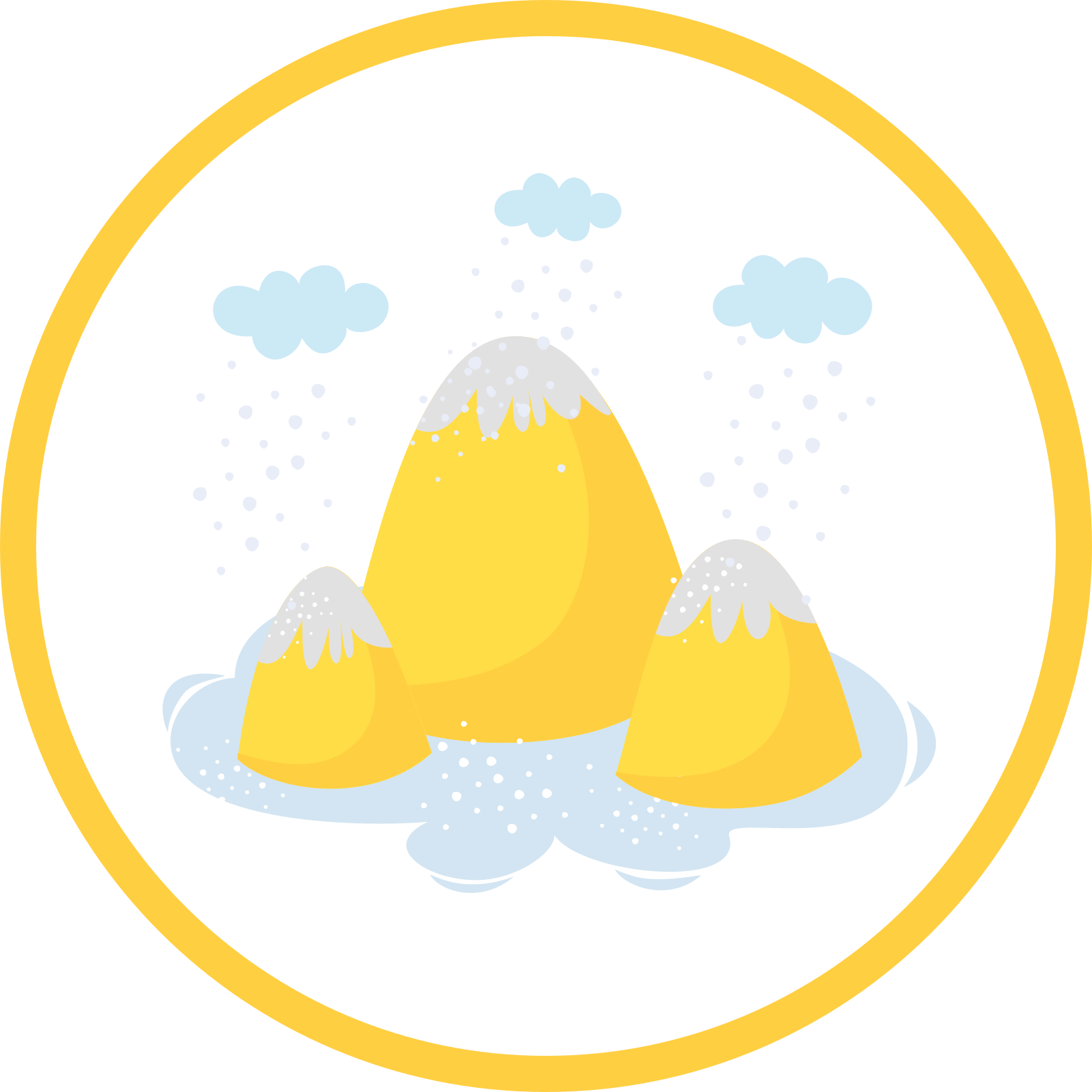 Cheerful Mountain Scene kids rug - TenStickers