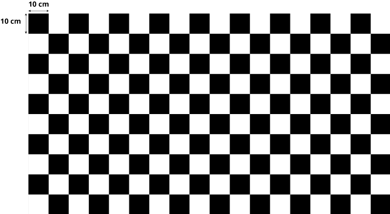 Black and white plaid geometric rug - TenStickers