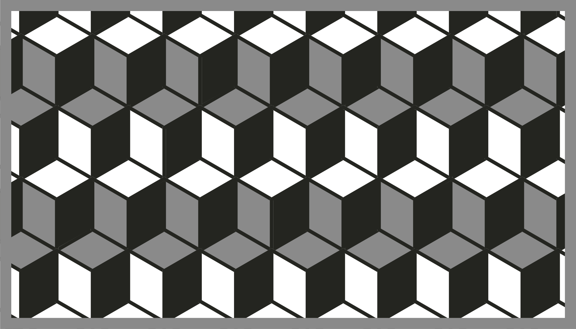 Black white and grey geometric shapes rug - TenStickers