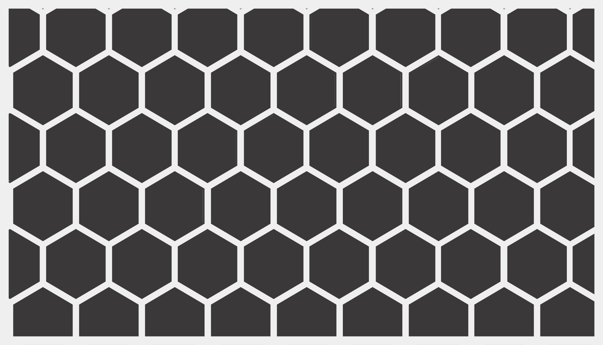 Geometric rug with hexagonal pattern - TenStickers