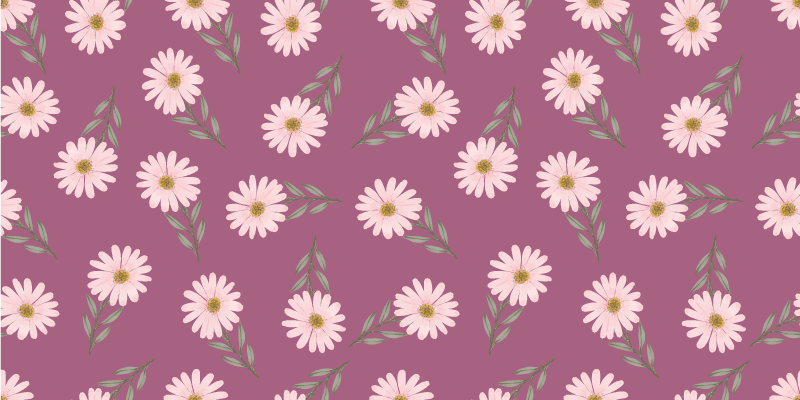 Floral rug daisy collection - TenStickers