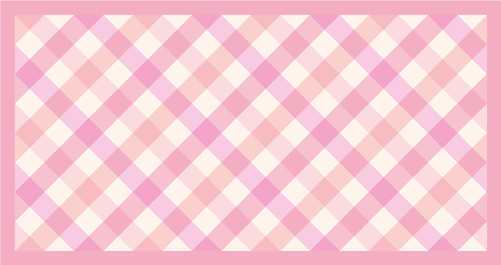 Pink Checkered Pattern stripes rug - TenStickers