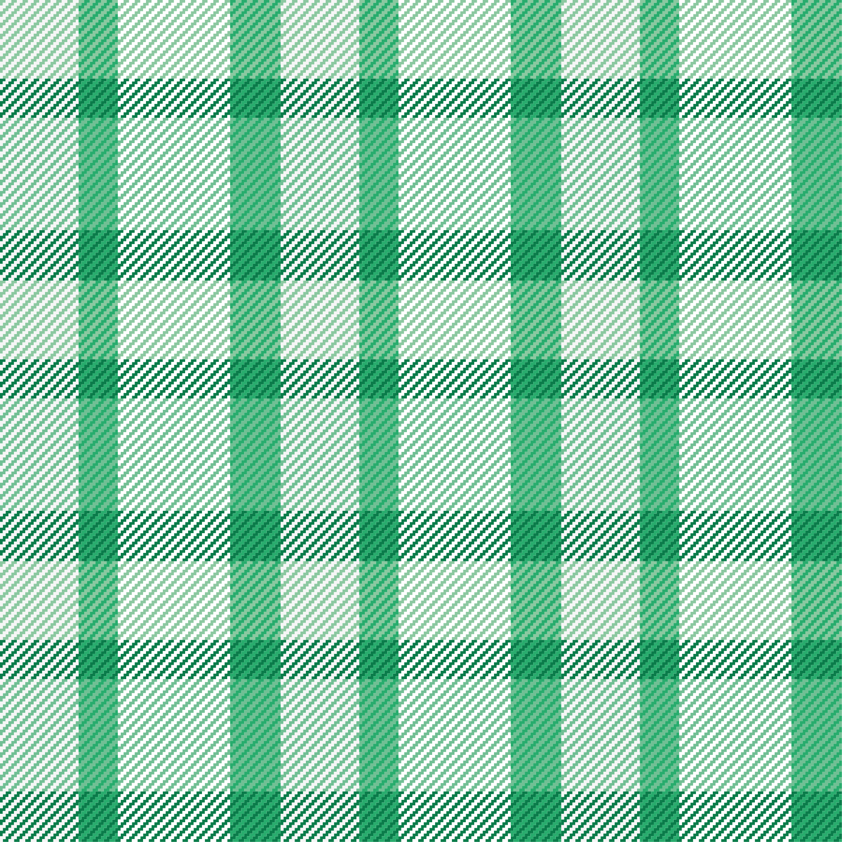 Green and white plaid pattern square vinyl rug - TenStickers