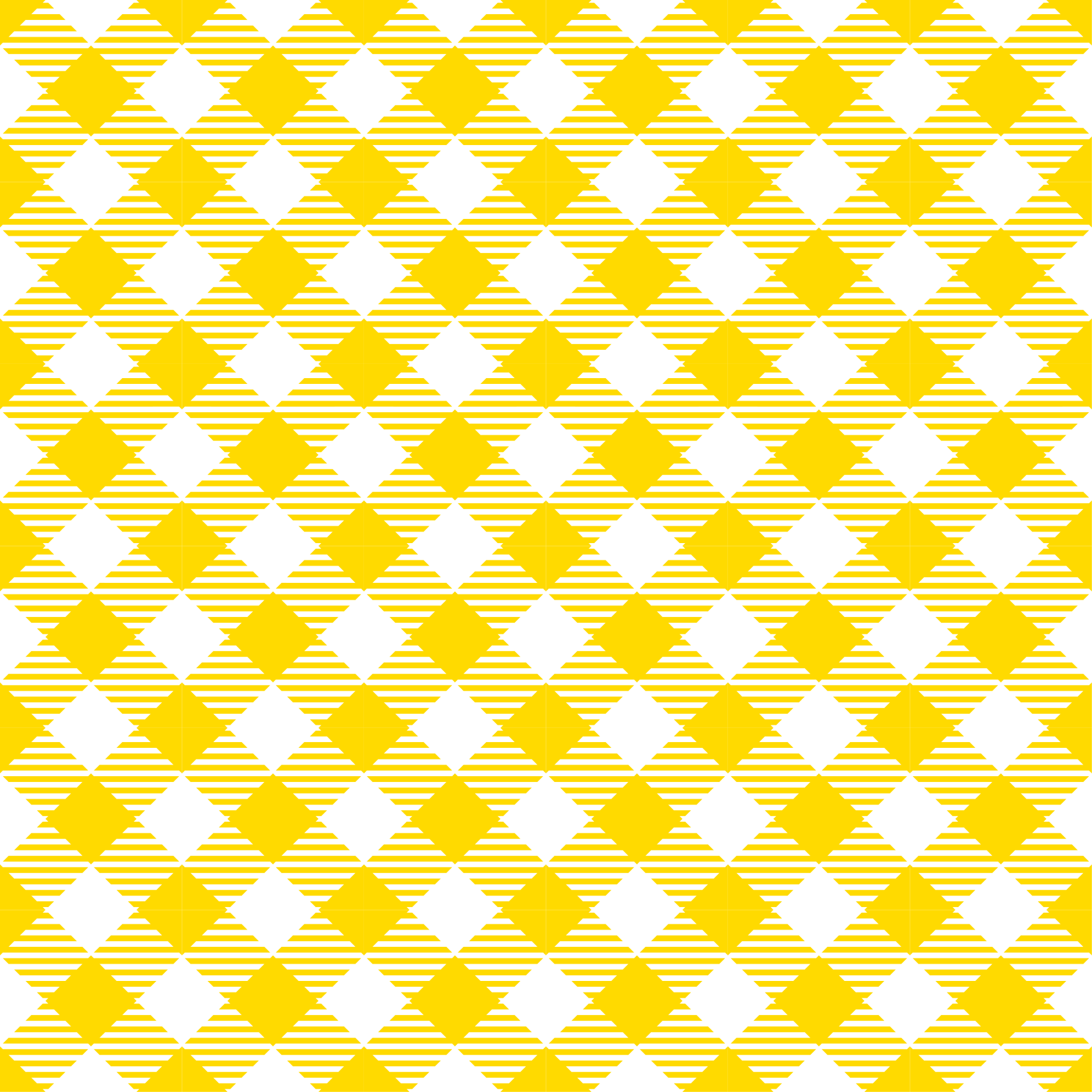 White and yellow plaid pattern square vinyl rug - TenStickers