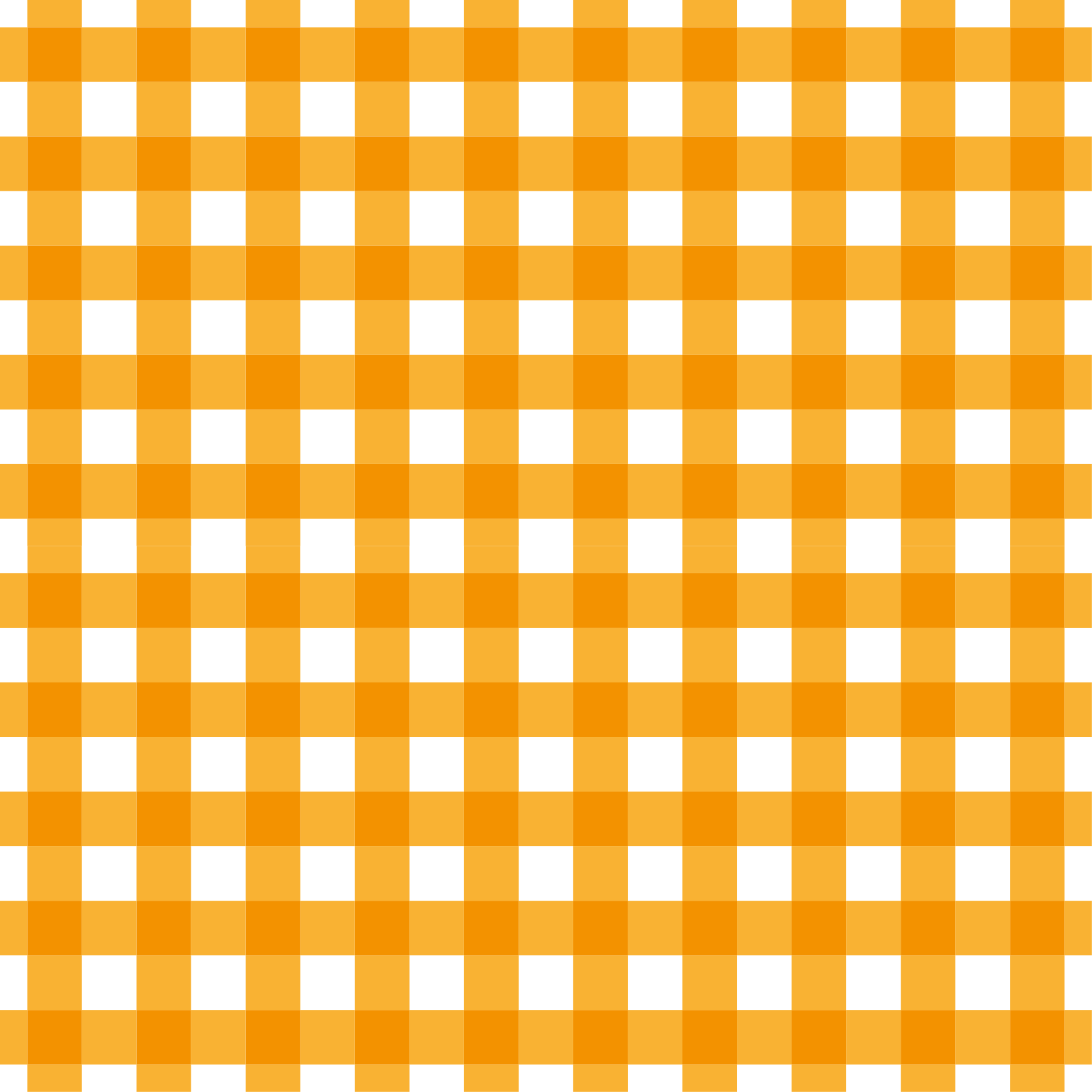 Orange checkered motif kitchen vinyl mat - TenStickers