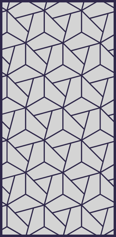 Grey angular patterns geometric rug - TenStickers