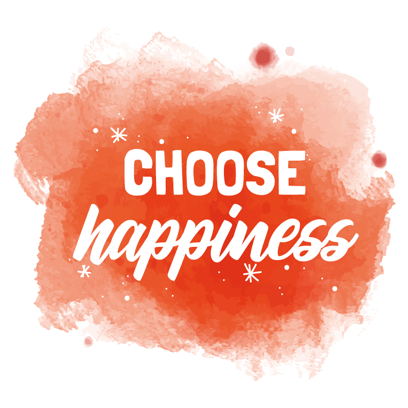 Choose Happiness quote rug - TenStickers