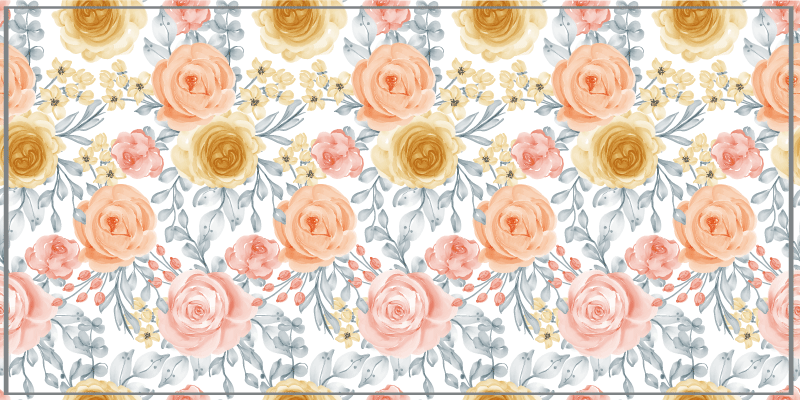 Blossom Emblem entrance hall rug - TenStickers