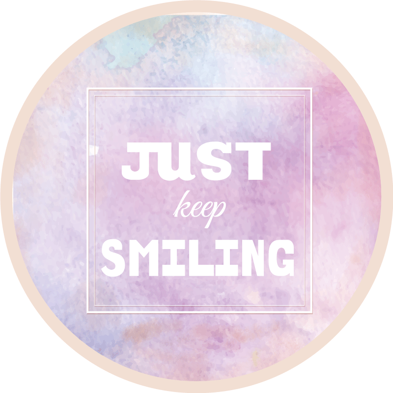 Joyful Reminder quote rug - TenStickers