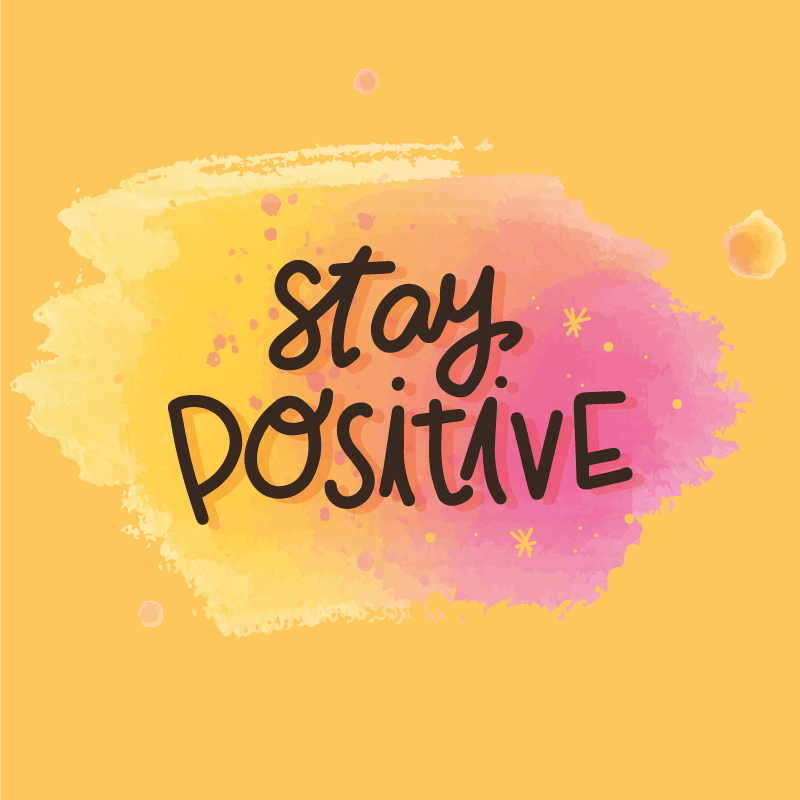 Keep optimistic quote rug - TenStickers