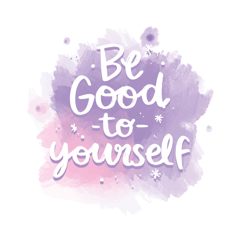 Be kind to yourself quote rug - TenStickers