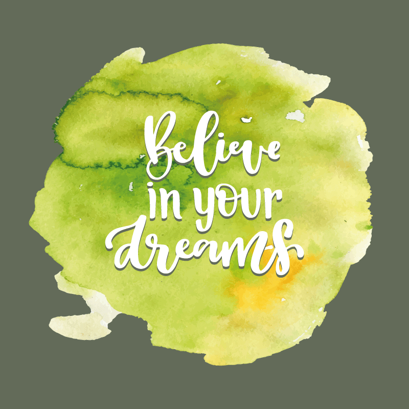 Trust in Aspirations quote rug - TenStickers