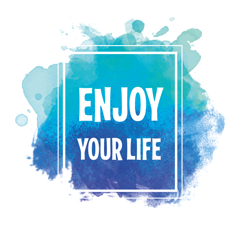 Enjoy your life quote rug - TenStickers
