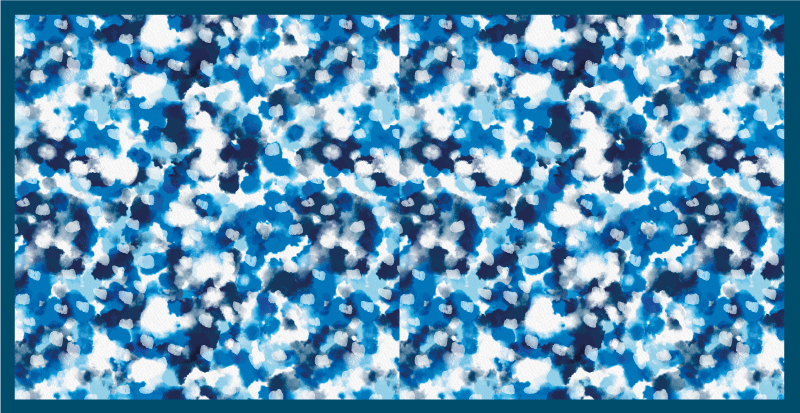 Blue Splash Design kids rug - TenStickers